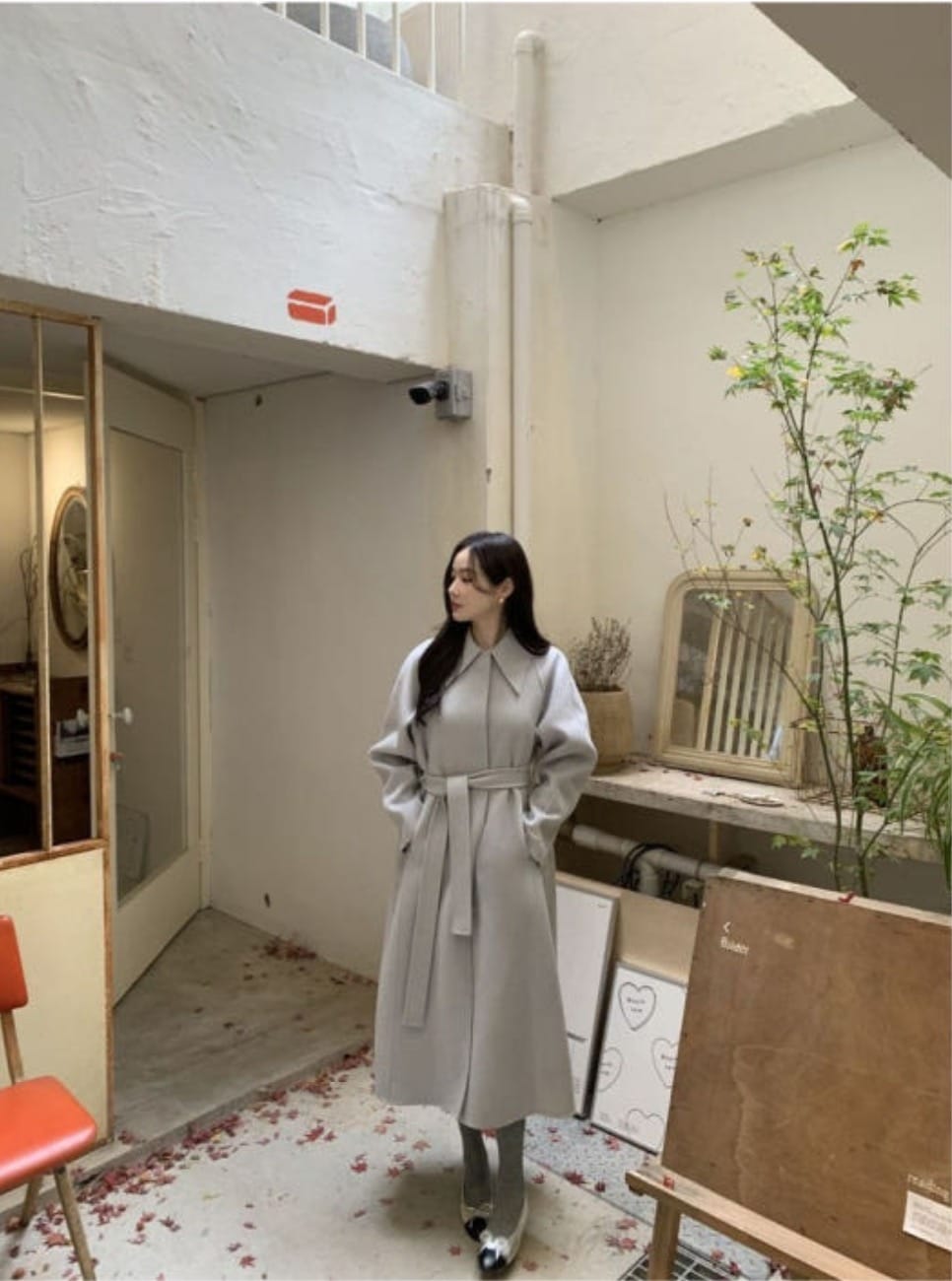 纯手工制造绝美长款大衣  羊毛100%