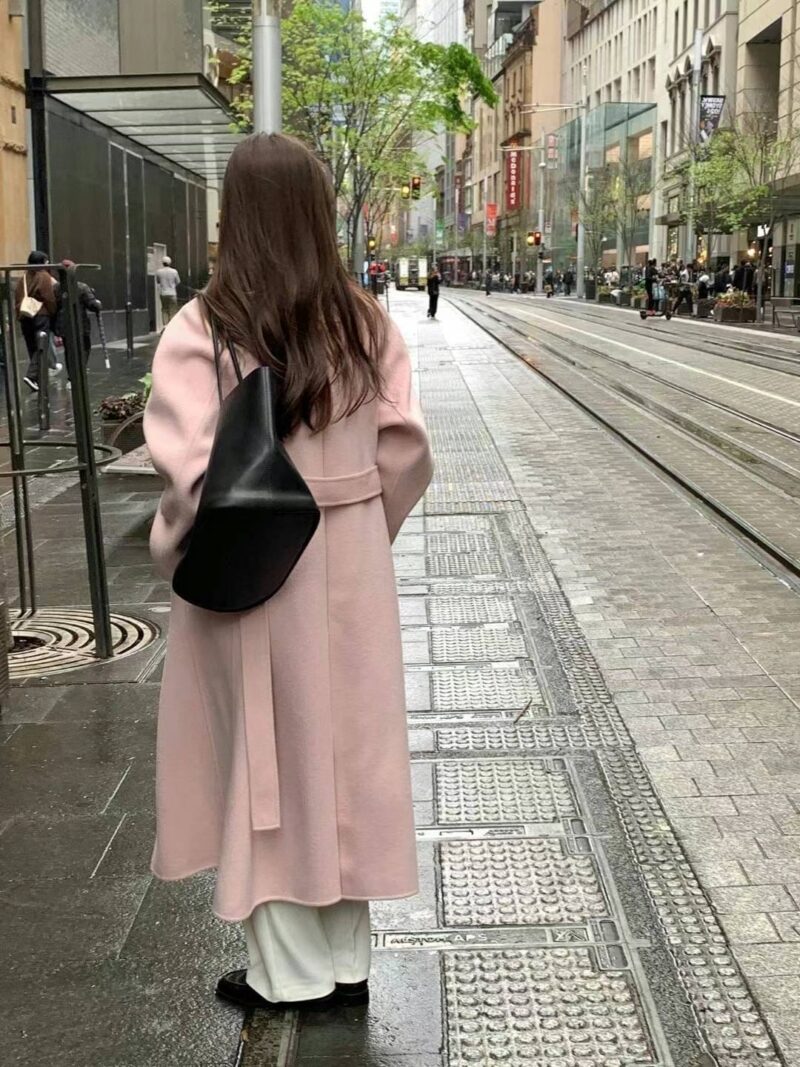 纯手工制造绝美长款大衣  羊毛100%