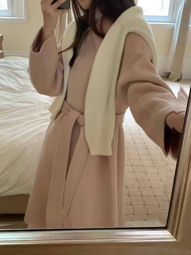 纯手工制造绝美长款大衣  羊毛100%