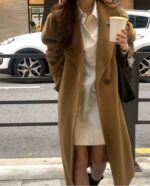 属于冬天的焦糖色 纯手工制作 90羊毛10羊绒