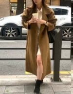 属于冬天的焦糖色 纯手工制作 90羊毛10羊绒