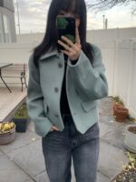 高级感短款大衣 羊毛90羊绒10