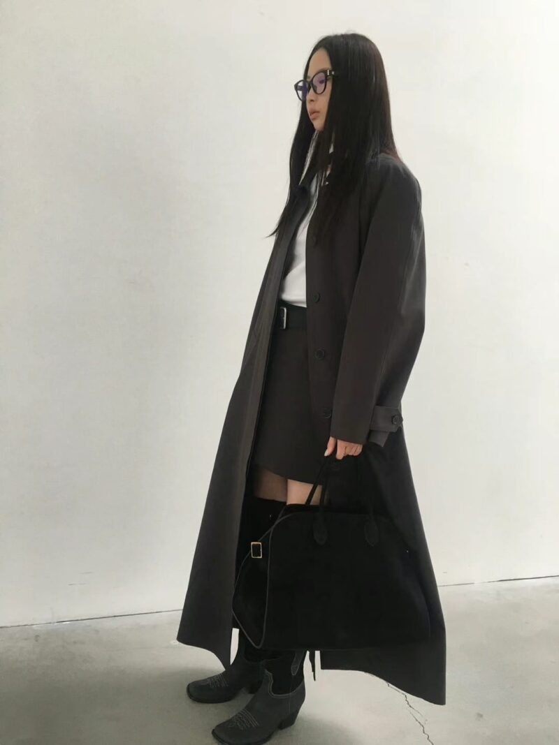 高个子必备的超飒风衣 太酷啦