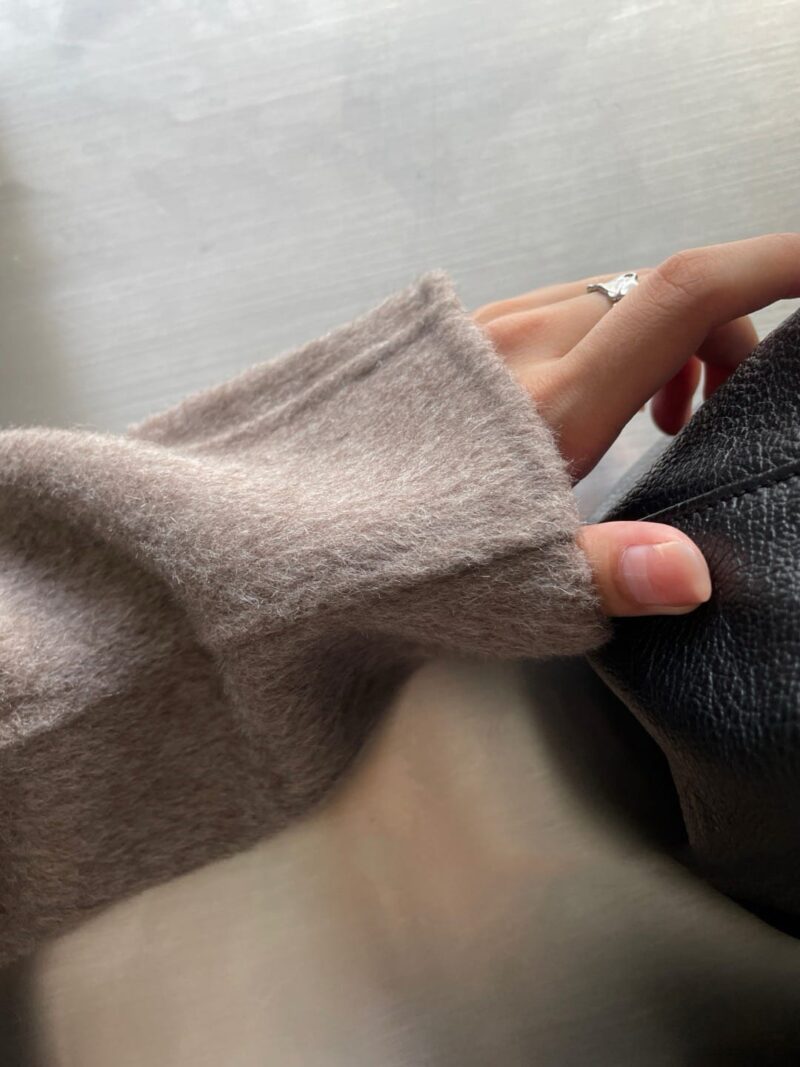 长款大衣 纯手工制作 100%绵羊毛