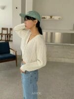 短款气质姐姐的针织开衫 太温柔了