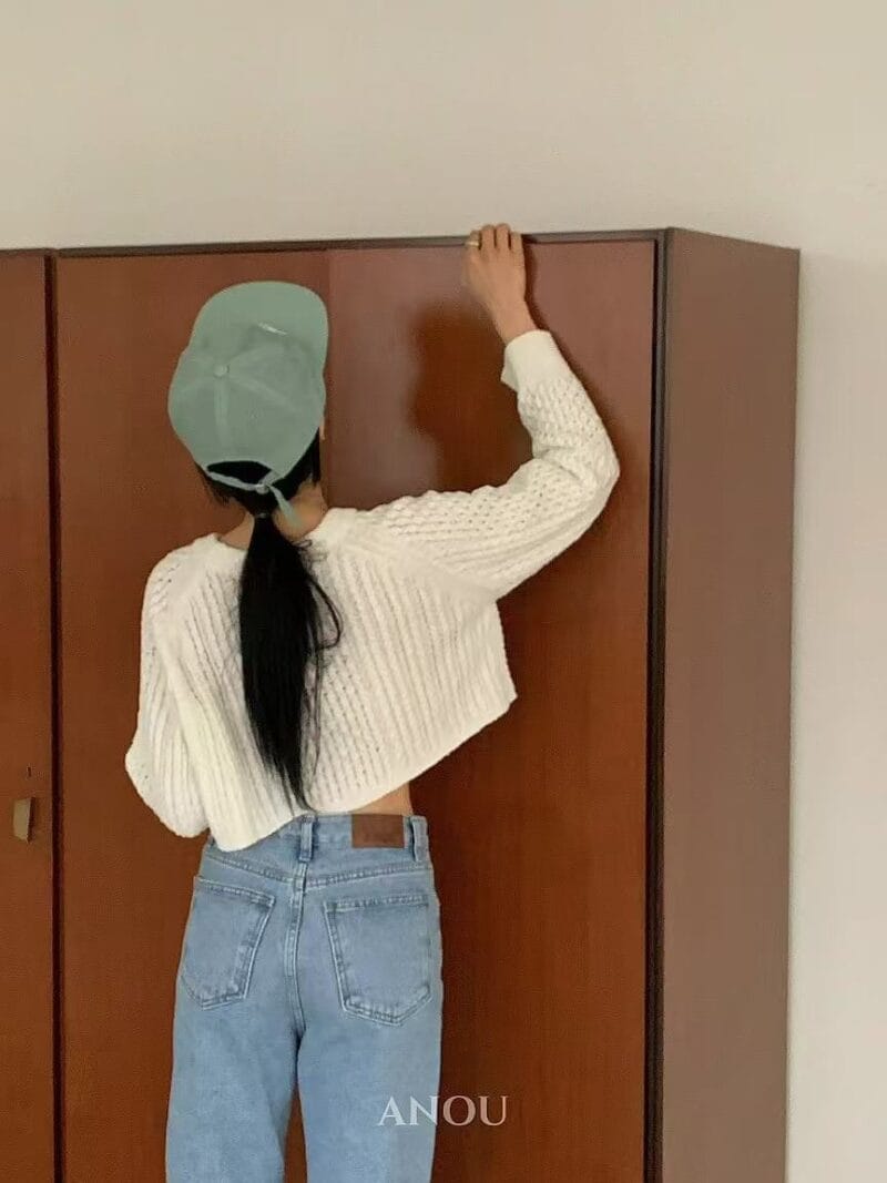 短款气质姐姐的针织开衫 太温柔了