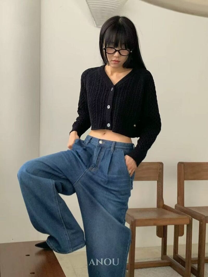 短款气质姐姐的针织开衫 太温柔了