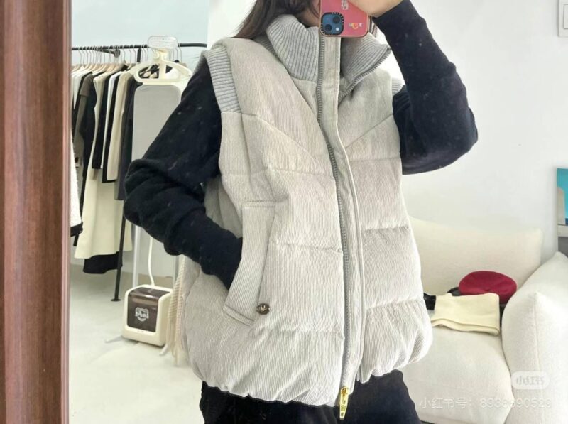 重磅!鹅绒马甲超级保暖 外层羊毛针织