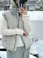 重磅!鹅绒马甲超级保暖 外层羊毛针织