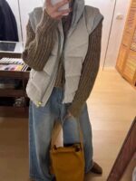 重磅!鹅绒马甲超级保暖 外层羊毛针织