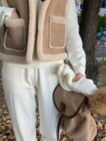 冬日必备两面马甲！可可爱爱 羊毛10%