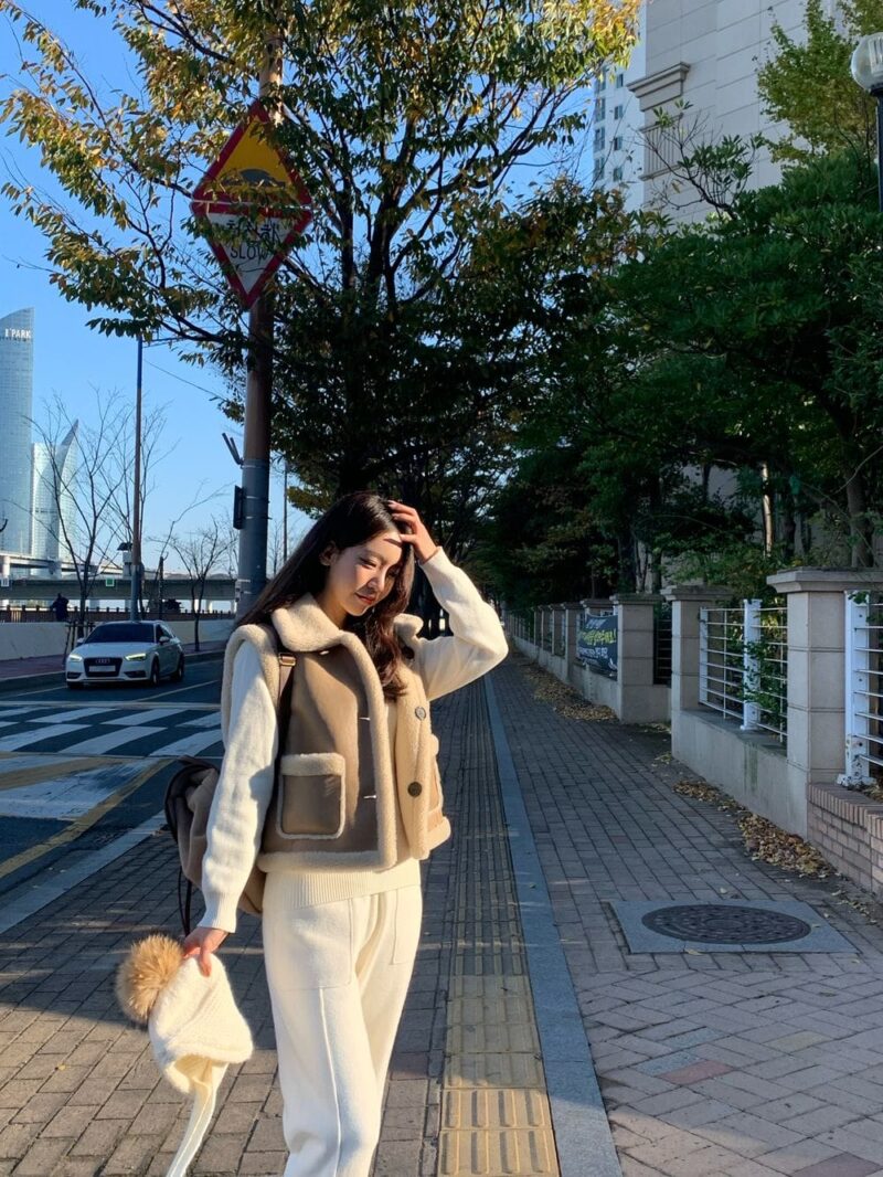 冬日必备两面马甲！可可爱爱 羊毛10%