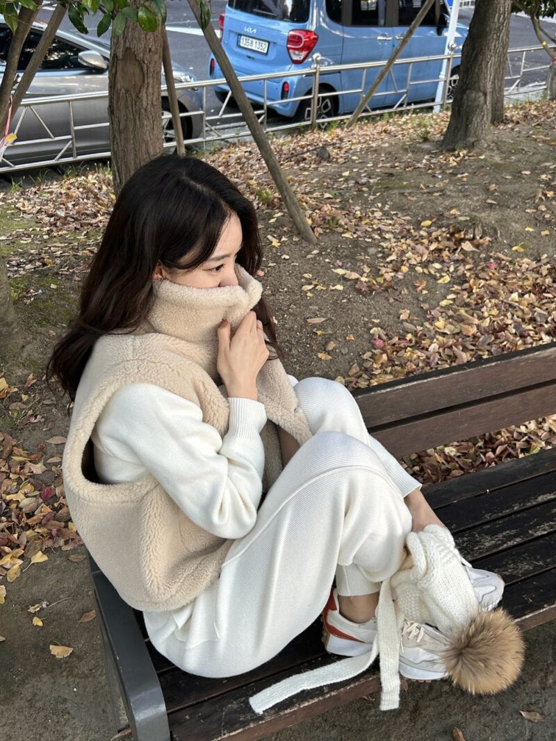 冬日必备两面马甲！可可爱爱 羊毛10%