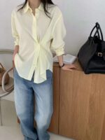 慵懒感两穿衬衫 垂坠感超好