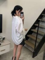 慵懒感两穿衬衫 垂坠感超好