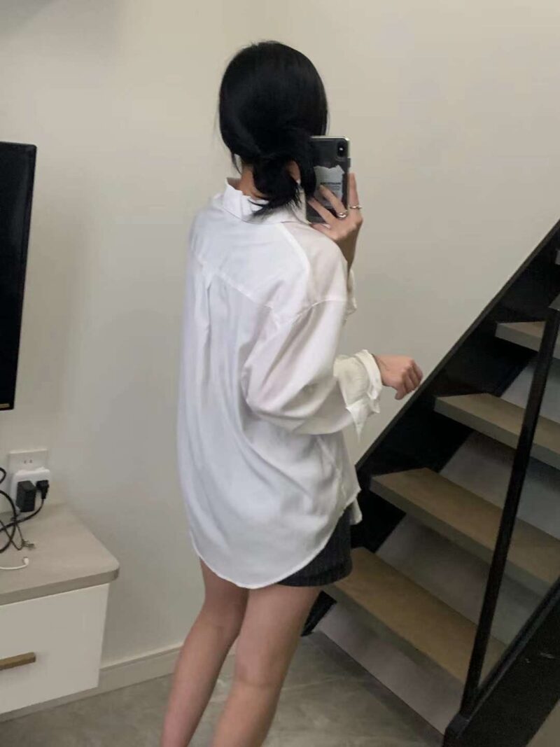 慵懒感两穿衬衫 垂坠感超好