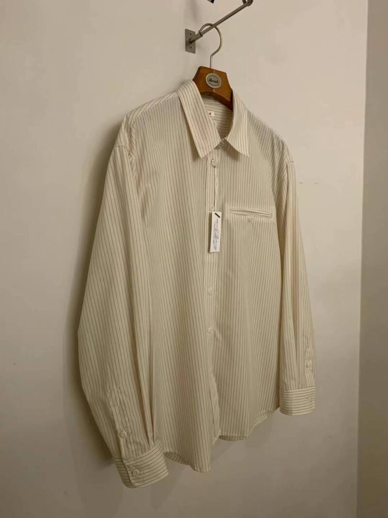 日本进口面料高质量条纹衬衫