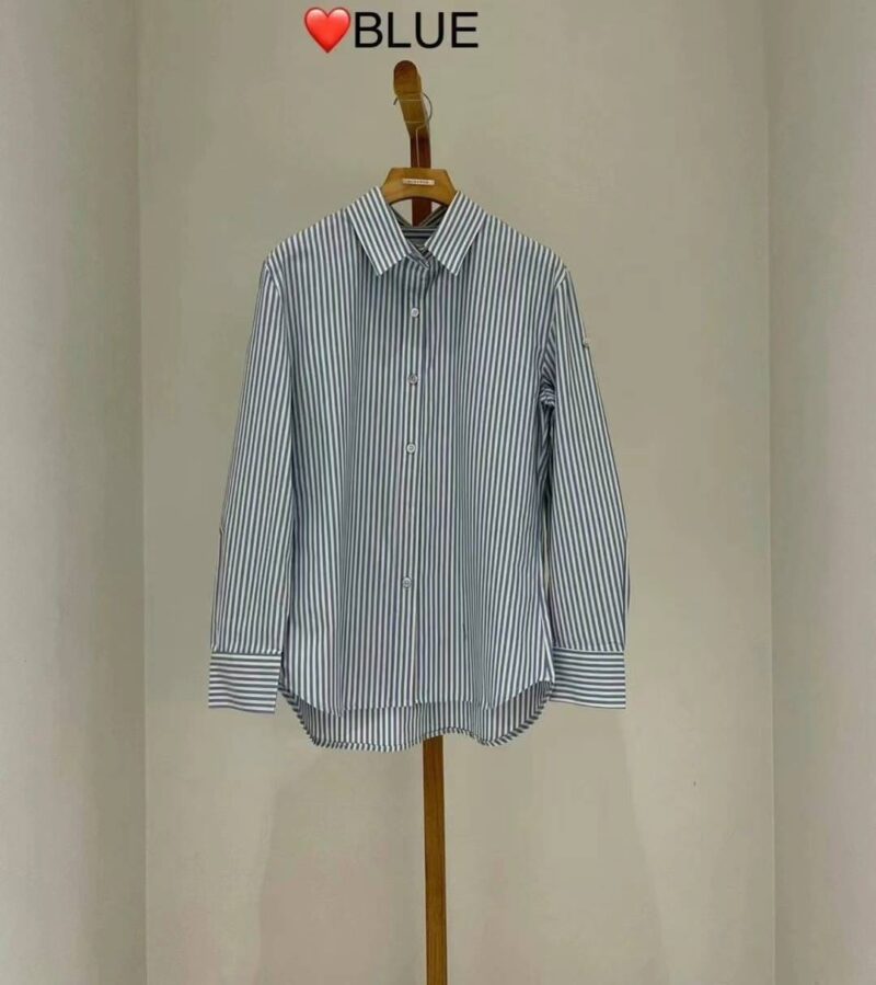 修身款条纹衬衫 通勤必备