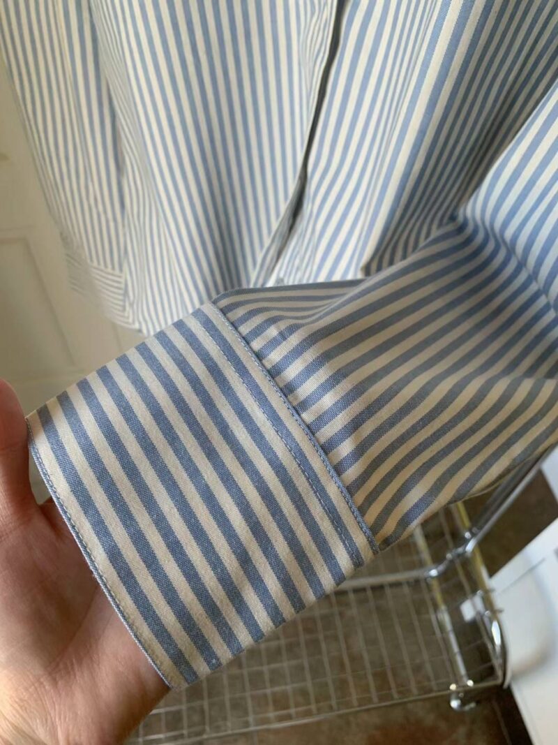 修身款条纹衬衫 通勤必备