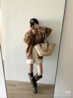 冬日氛围感复古提花毛衣开衫 羊驼毛48%