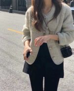 洋气奥利奥小香风 羊毛60%羊驼毛20%