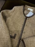 麻料编制的小香风