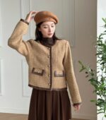 麻料编制的小香风