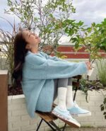 实物会更美的混织毛衣 马海毛100% 两个颜色