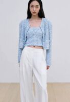 绝美棉混纺针织小香风