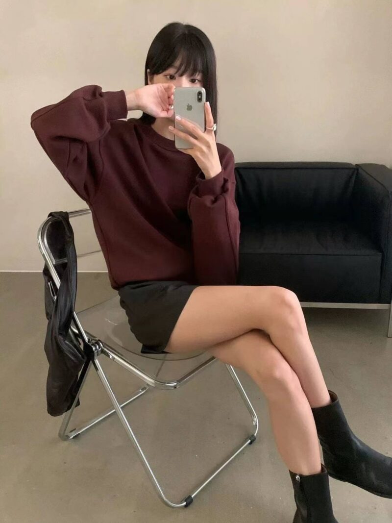 百搭基础款圆领卫衣