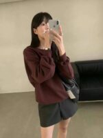 百搭基础款圆领卫衣