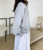 宽松的加薄绒卫衣 (不含蝴蝶结)