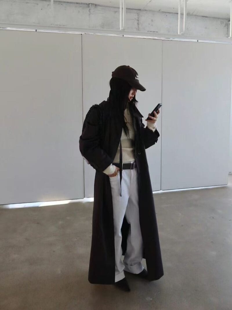 高个子必备的超飒风衣 太酷啦