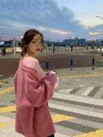 实物会更美的混织毛衣 马海毛100% 两个颜色