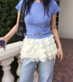 纯手工缝制蛋糕芭蕾裙 叠穿神器