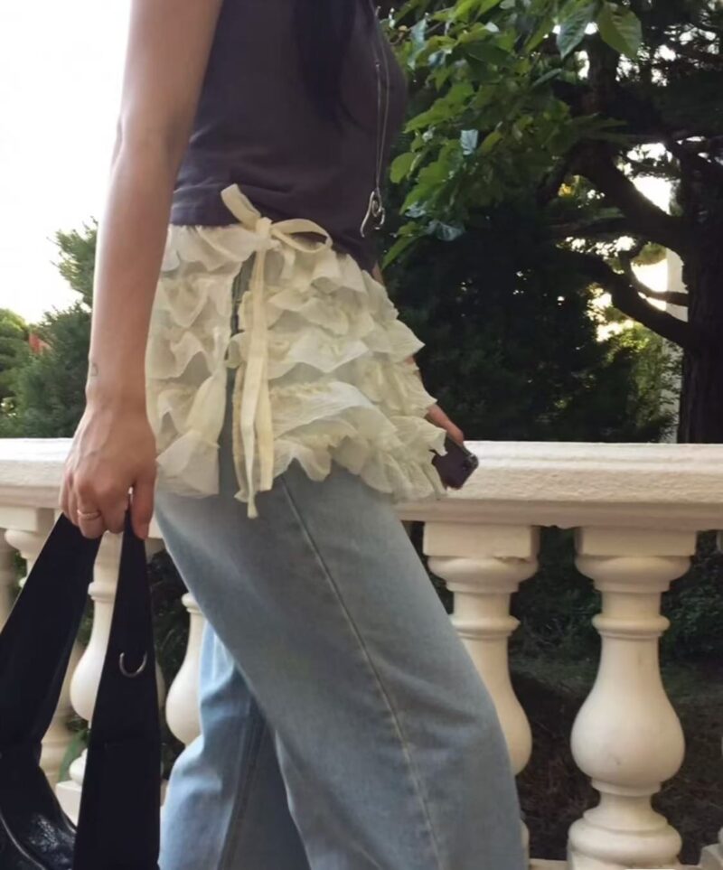 纯手工缝制蛋糕芭蕾裙 叠穿神器