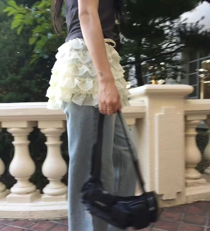 纯手工缝制蛋糕芭蕾裙 叠穿神器