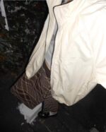 Newjeans 同款复古亮面风衣 [奶油]