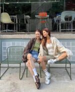 Newjeans 同款复古亮面风衣 [奶油]