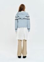 baby蓝费尔岛兔兔连帽开衫