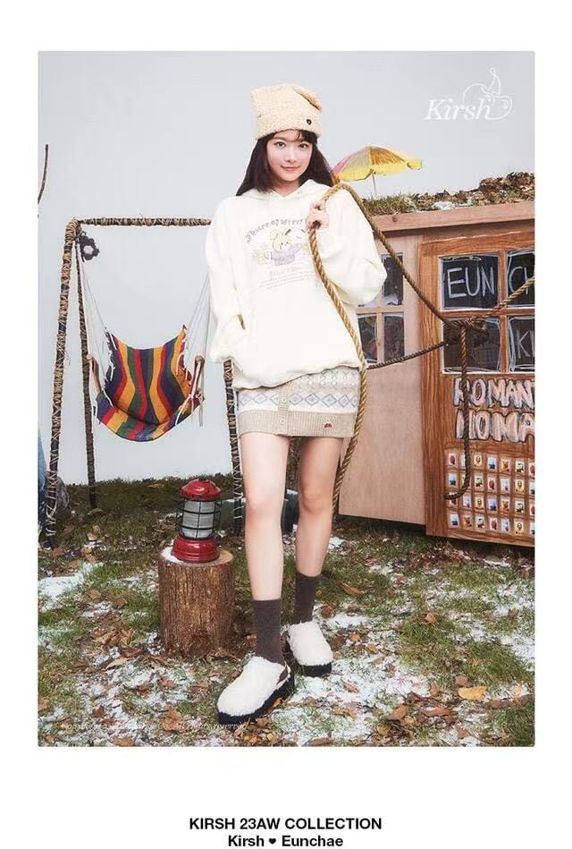 超可爱的毛绒绒兔兔 加绒连帽卫衣