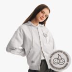 超级多细节的双头拉链连帽卫衣