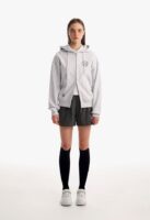 超级多细节的双头拉链连帽卫衣