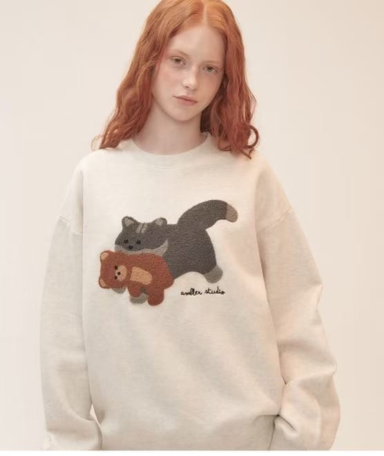 Cat Biting Litter 爆款加绒卫衣