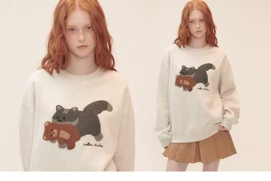 Cat Biting Litter 爆款加绒卫衣