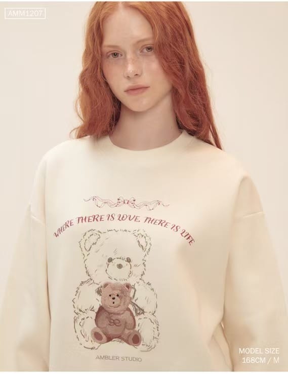 Love Life Bear 爆款刺绣加绒卫衣