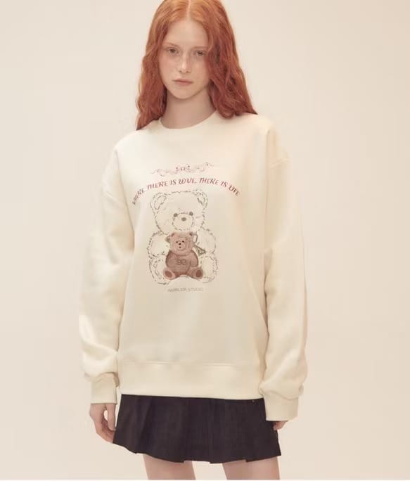 Love Life Bear 爆款刺绣加绒卫衣