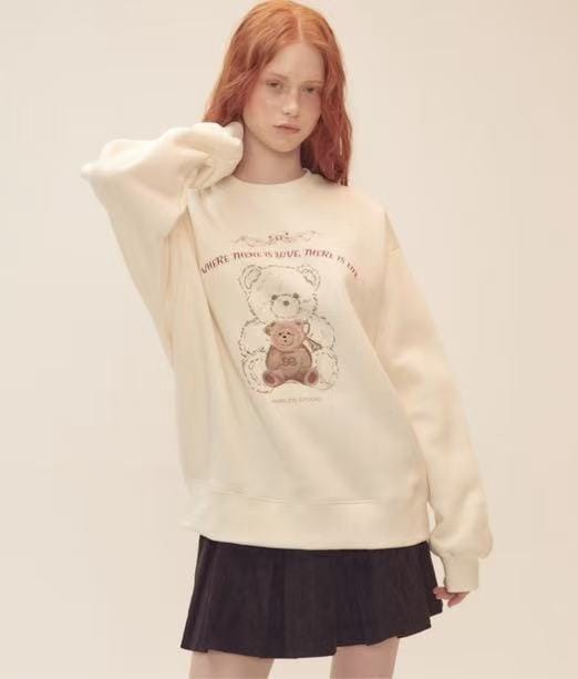 Love Life Bear 爆款刺绣加绒卫衣