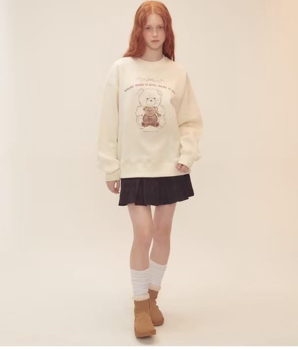 Love Life Bear 爆款刺绣加绒卫衣