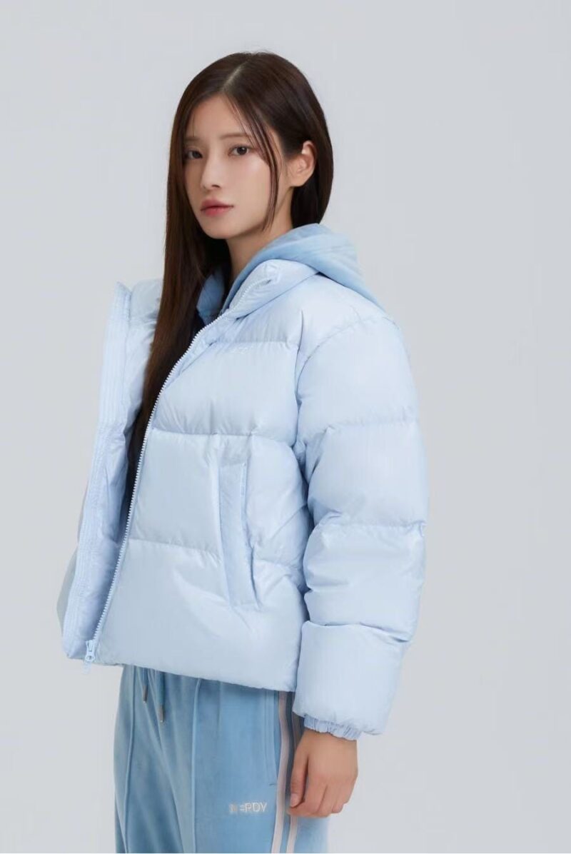 『北美独家折扣』冰激凌蓝短款羽绒服